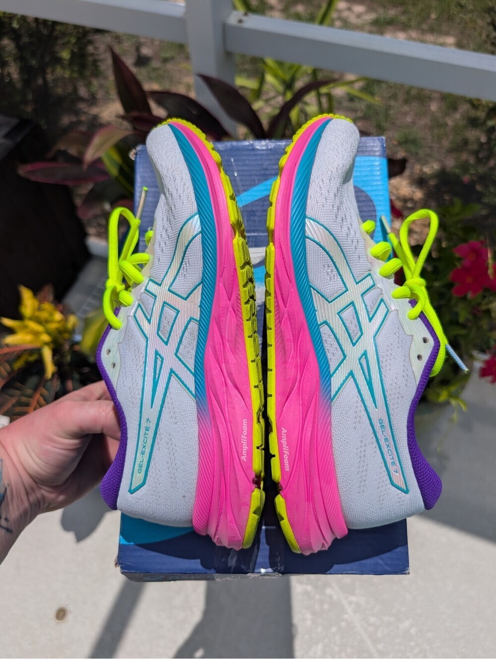 ASICS GEL Excite 7 Womens Size 8 Athletic Running Shoes Sneakers Comfort Walking - Picture 5 of 10